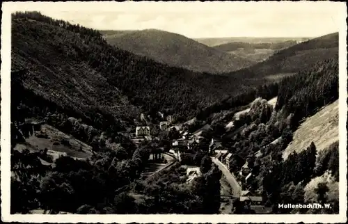 Ak Mellenbach Glasbach im Schwarzatal Thüringen,  Panorama