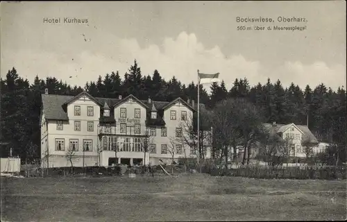 Ak Hahnenklee Bockswiese Goslar im Harz, Hotel Kurhaus