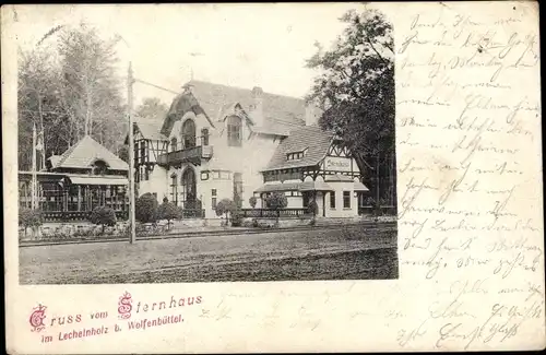 Ak Wolfenbüttel in Niedersachsen, Sternhaus im Lechelnholz