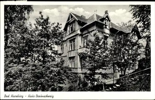 Ak Bad Harzburg, Blick zum Haus Braunschweig