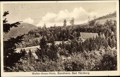 Ak Bündheim Bad Harzburg in Niedersachsen, Walter Anna Heim
