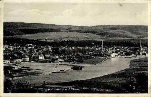 Ak Holzminden in Niedersachsen, Panoramablick