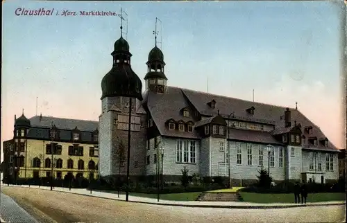 Ak Clausthal Zellerfeld im Oberharz, Marktkirche