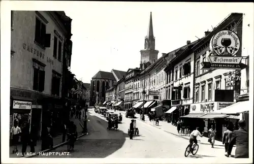 Ak Villach in Kärnten, Hauptplatz, Weinstube