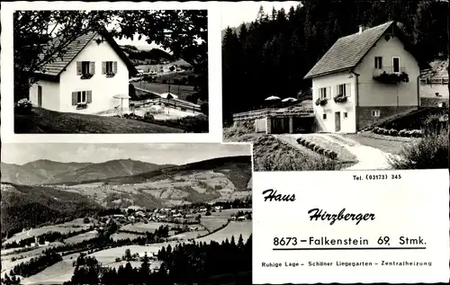 Ak Falkenstein in der Steiermark, Haus Hirzberger, Gesamtansicht