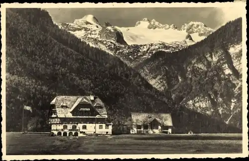 Ak Bad Aussee Steiermark, Alpenhotel zur Wasnerin, Dachstein