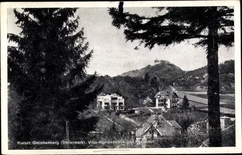 Ak Bad Gleichenberg Steiermark, Villa Rosenhof, Villa Blankenstein