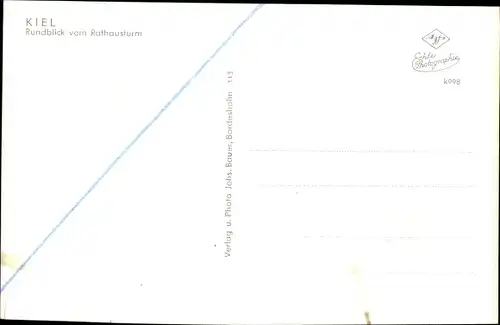 Ak Kiel in Schleswig Holstein, Rundblick vom Rathausturm