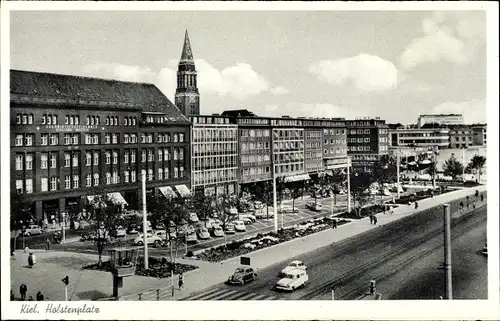 Ak Hansestadt Kiel, Blick auf Holstenplatz