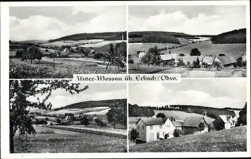 Ak Unter Mossau Mossautal im Odenwald, Panorama