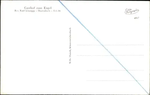 Ak Huzenbach Baiersbronn im Schwarzwald, Gasthof zum Engel