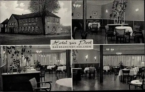 Ak Bad Bramstedt in Holstein, Hotel zur Post, Innenansicht, Hans Frick