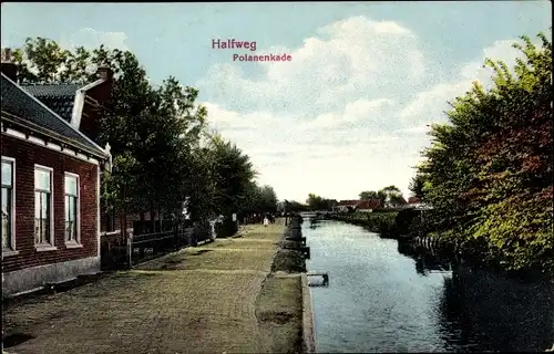 Ak Halfweg Haarlemmermeer Nordholland, Polanenkade