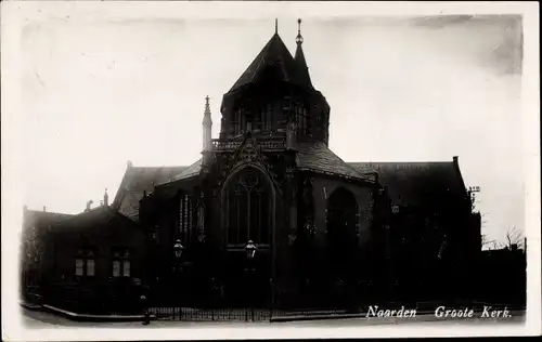 Foto Ak Naarden Nordholland Niederlande, Groote Kerk