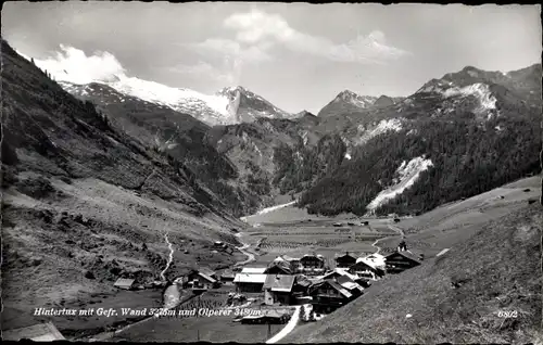 Ak Bad Hintertux Tirol, Gefr. Wand, Olperer, Blick auf den Ort