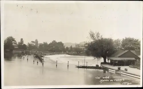 Ak Marlow on Thames South East England, The Weir