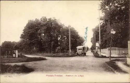 Ak Plessis Trévise Hauts de Seine, Avenue de Liége