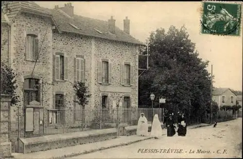 Ak Plessis Trévise Hauts de Seine, La Mairie