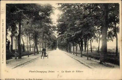 Ak Plant Champigny Hauts de Seine, Route de Villiers