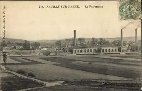 Ak Neuilly sur Marne Hauts de Seine, Panorama