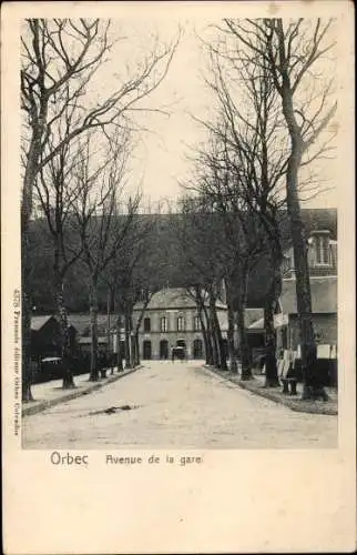 Ak Orbec Calvados, Avenue de la gare