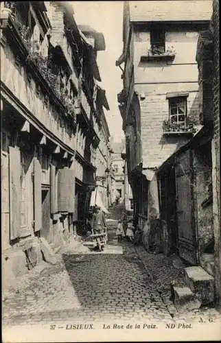 Ak Lisieux Calvados, La Rue de la Paix