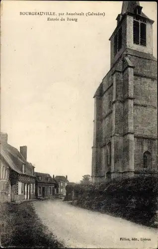 Ak Bourgeauville Calvados, Entree du Bourg