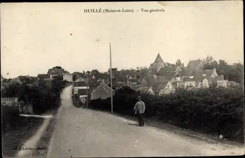 Ak Huillé Maine et Loire, Vue generale