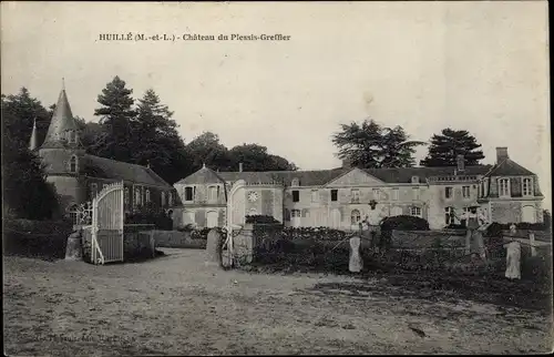 Ak Huillé Maine et Loire, Château du Plessis Greffier