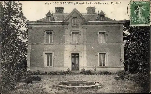 Ak Les Gardes Maine et Loire, Le Chateau