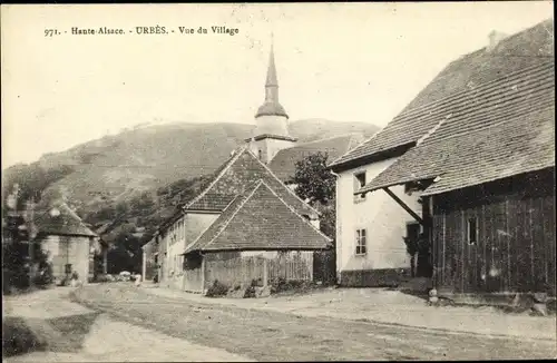 Ak Urbès Urbis Elsass Haut Rhin, Vue du Village