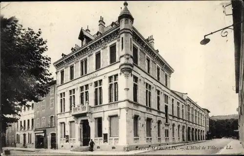 Ak Saint Marcelin Isère, L'Hôtel de Ville, Blick auf das Rathaus, Levy & Fils 25