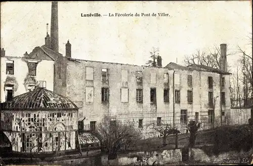 Ak Lunéville Lothringen Meurthe et Moselle, La Féculerie du Pont de Viller