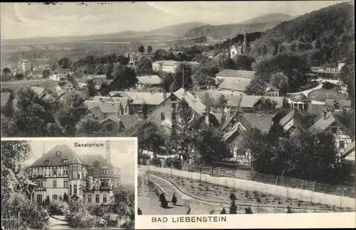 Ak Bad Liebenstein im Thüringer Wald, Sanatorium, Gesamtansicht