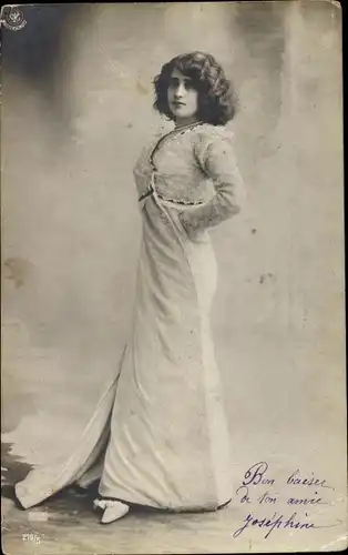 Ak Dame in Kleid, Portrait, NPG 219/5