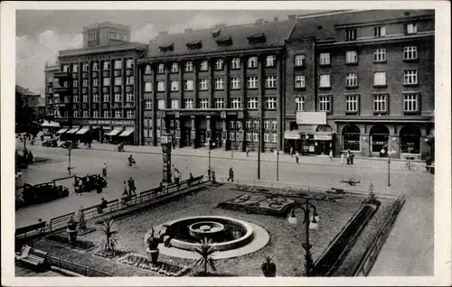 Ak Ostrava Mährisch Ostrau Region Mährisch Schlesien, Bahnhofstraße, Geschäfte