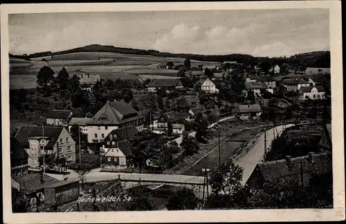 Ak Hainewalde Oberlausitz, Blick nach dem Gemeindeamt