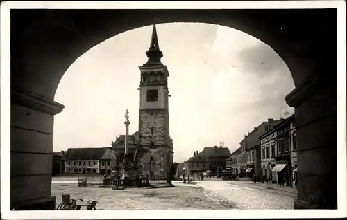 Ak Dobruska Gutenfeld Region Königgrätz, Namesti