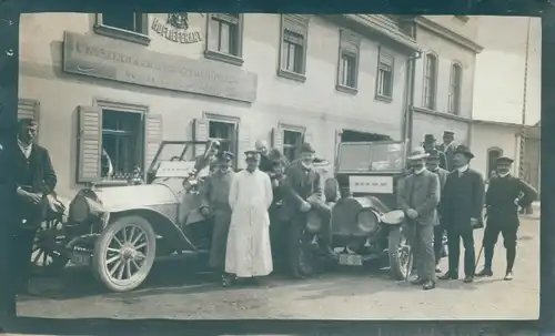 Foto Ak Mannschaft RA 62, 36, Ballonverfolgung, Gasthof zum grünen Baum