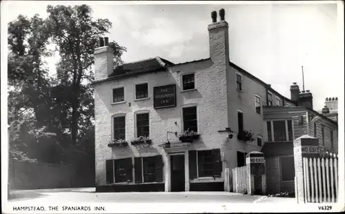 Ak Hampstead London England, The Spaniards Inn