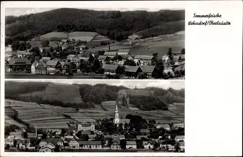 Ak Wehrsdorf Sohland an der Spree in Sachsen, Blick auf den Ort