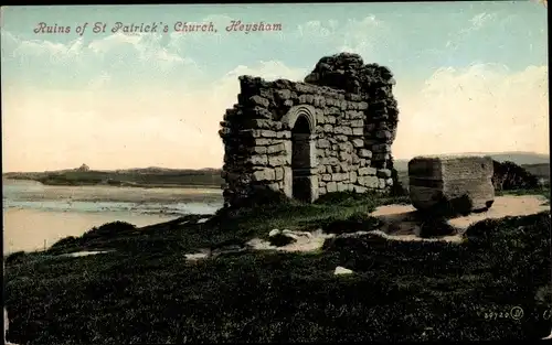 Ak Heysham Village England, Ruins of St Patricks Church
