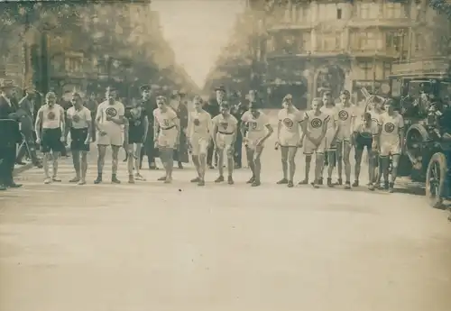 Foto Berlin Charlottenburg, Start Laufwettbewerb, 1910