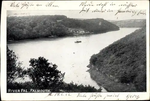 Ak Falmouth Cornwall South West England, River Fal