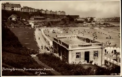 Ak St. Ives Cornwall South West England, Putting Green & Porthminster Beach