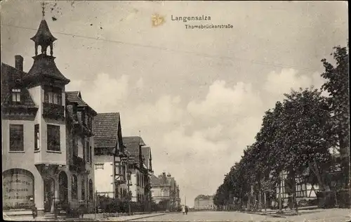 Ak Bad Langensalza in Thüringen,Thamsbrückerstraße