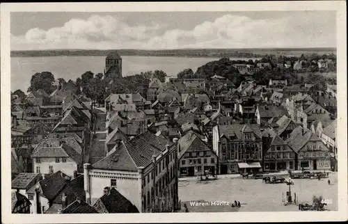 Ak Waren an der Müritz, Panorama