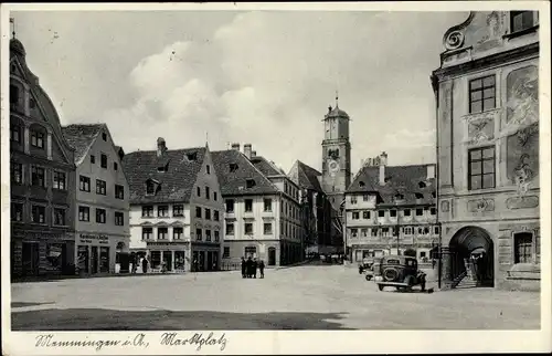 Ak Memmingen in Schwaben, Marktplatz