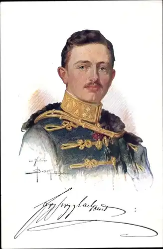Künstler Ak Brüch, Otto, Erzherzog Carl Franz Joseph von Österreich