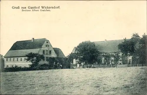 Ak Wickersdorf Oberwiera Sachsen, Gasthof Albert Graichen